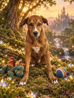 LEO, Treeing Cur Mix, puppy, available for adoption