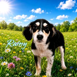 Rainy, Mixed Breed (Medium), puppy, available for adoption