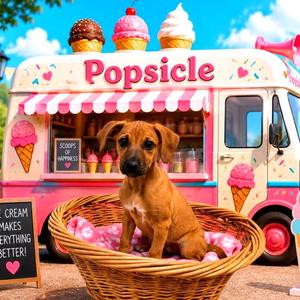 Popsicle, Mixed Breed (Medium), puppy, available for adoption