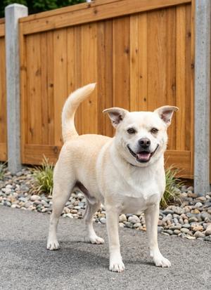 **BLANCO**, Labrador Retriever / Beagle, adult, available for adoption