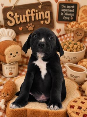 Stuffing, Mixed Breed, puppy, available for adoption