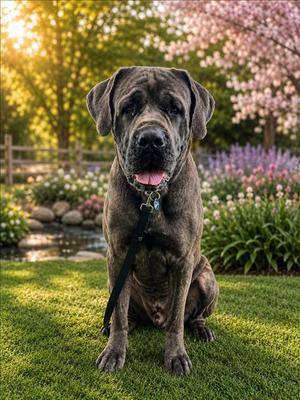 FAMOUS, Mastiff, adult, available for adoption