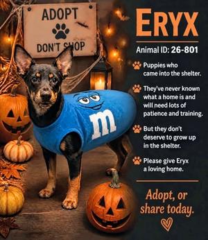 Eryx 26-801, German Shepherd Dog Mix, puppy, available for adoption