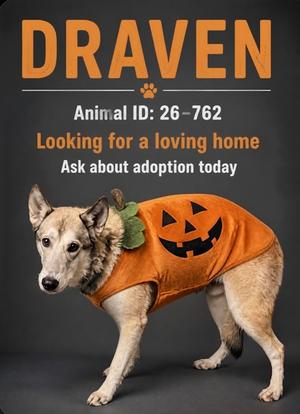 Draven 26-762, Siberian Husky, young, available for adoption