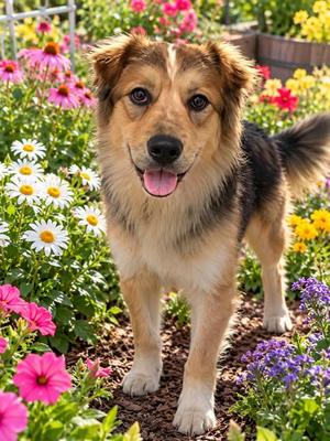 BOSTON, German Shepherd Dog / Golden Retriever, adult, available for adoption