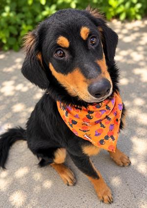 Bagel, Retriever, young, available for adoption
