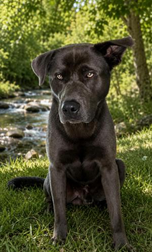 Samson, Black Labrador Retriever / Mixed Breed, adult, available for adoption