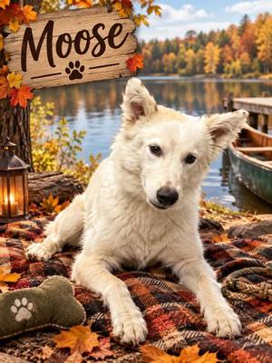 Moose, Australian Shepherd Mix, young, available for adoption