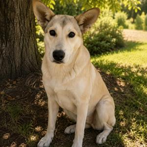 Lala, Labrador Retriever / Husky, young, available for adoption