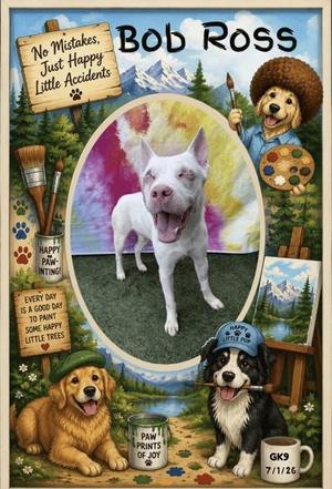Bob Ross, Mixed Breed, adult, available for adoption