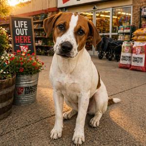 Austin, Hound, young, available for adoption